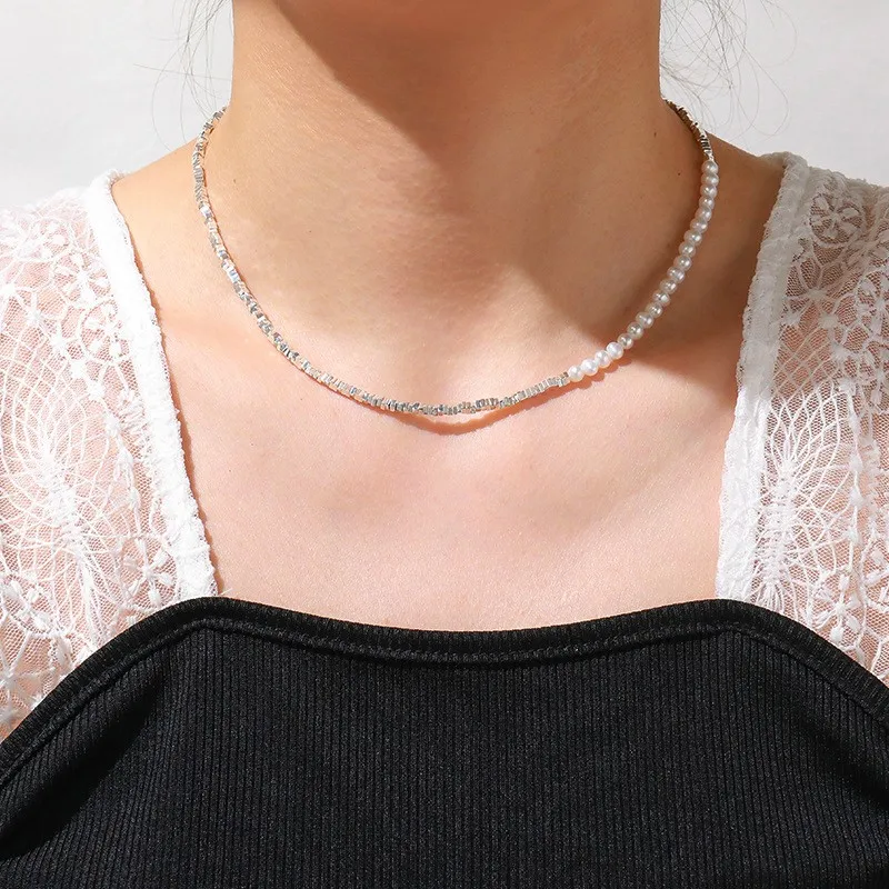 Elegant Irregular Bead Necklace